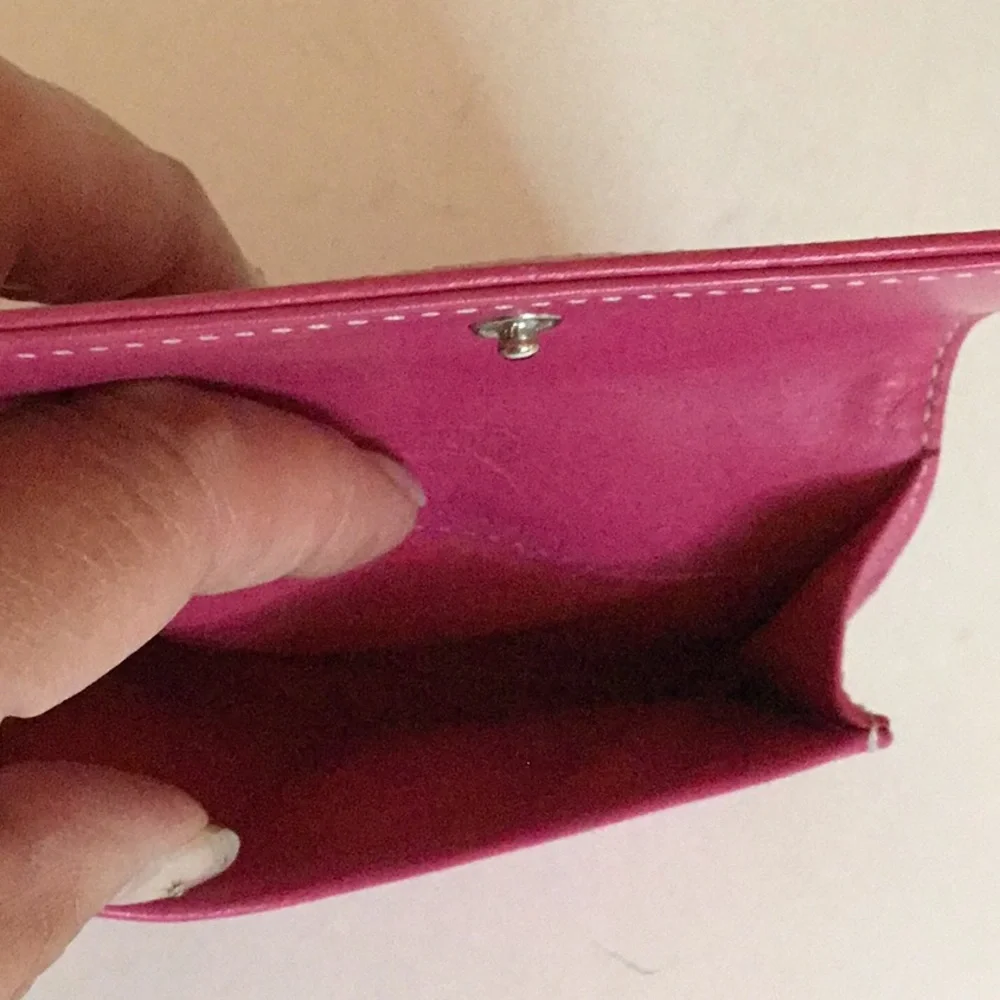 Coach Embossed Signature Leather Wallet